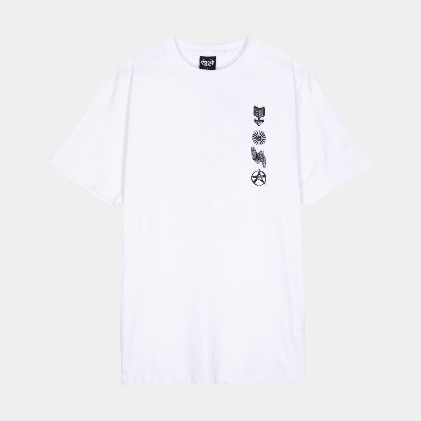 Burner Glitch T-Shirt White