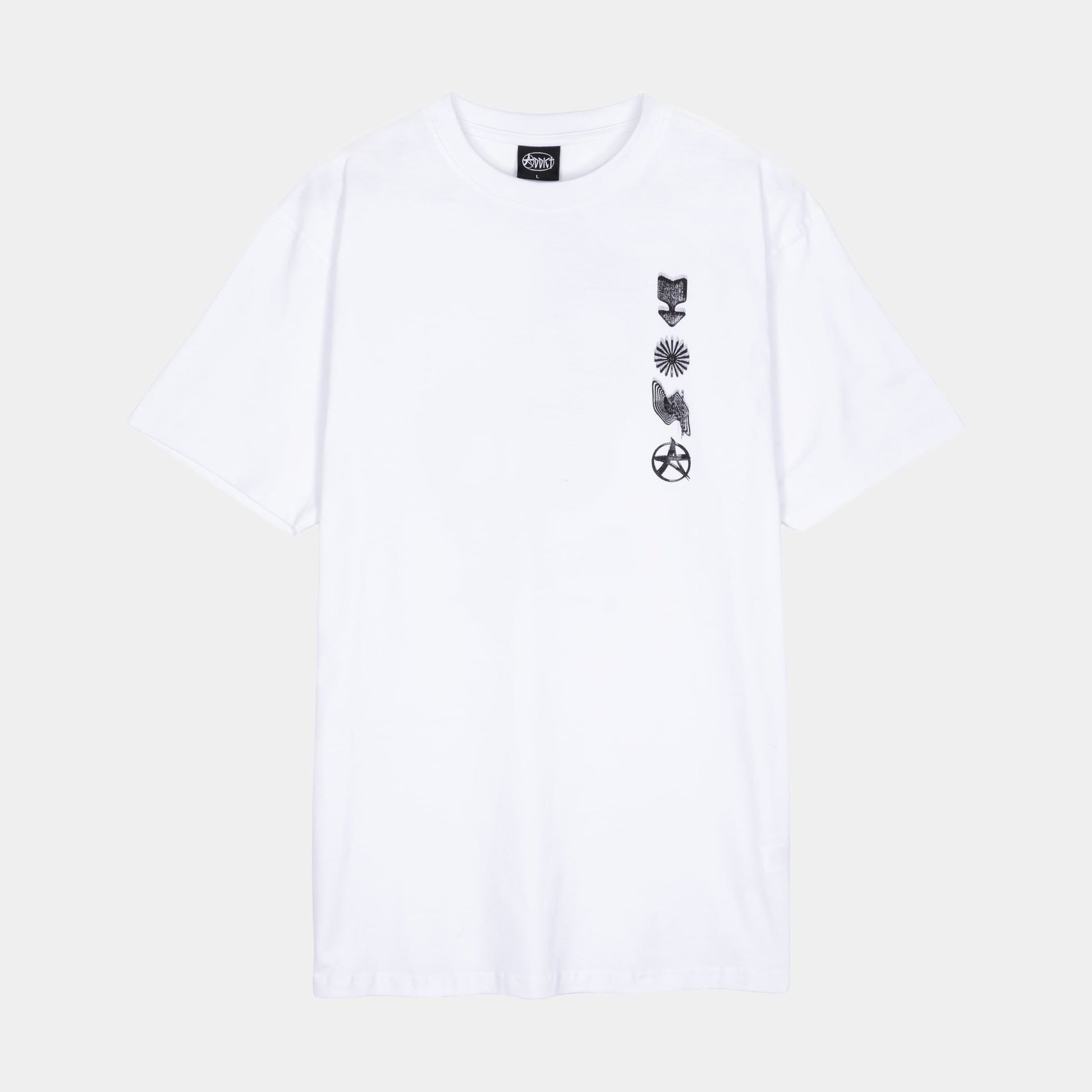 Burner Glitch T-Shirt White
